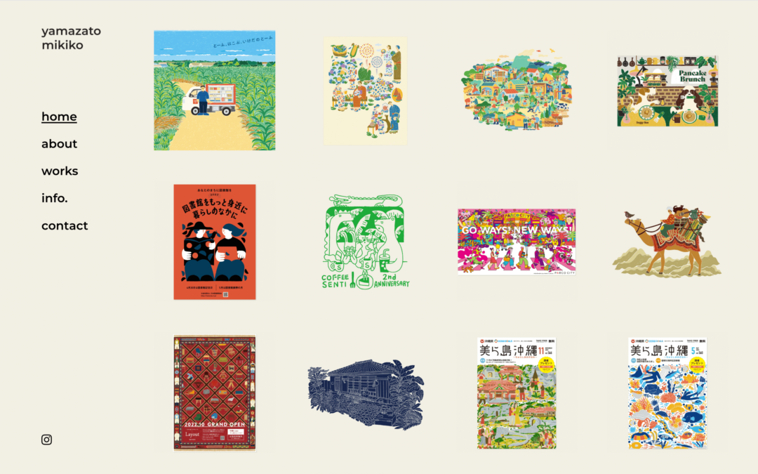 yamazato mikiko様 ポートフォリオサイト